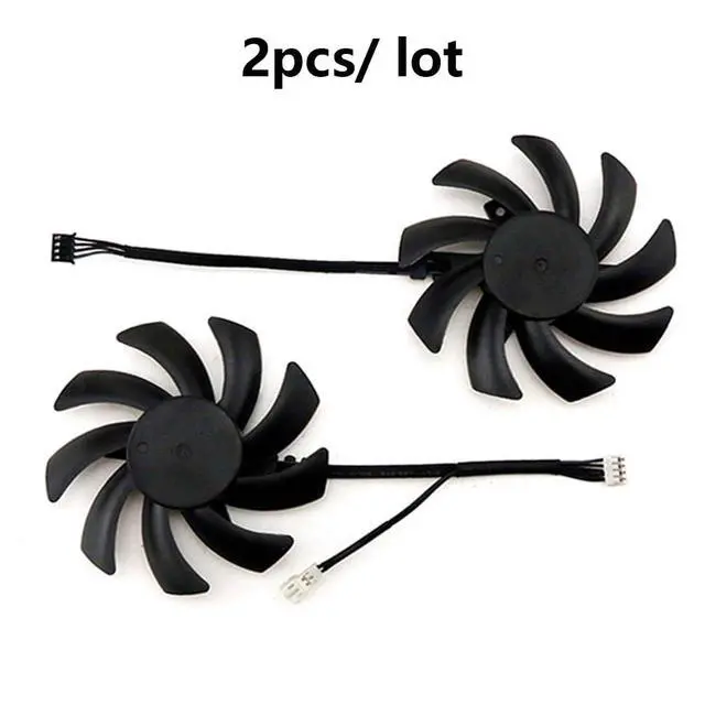 Alt view image 7 of 7 - Graphics Card Cooling Fans Suitable for for Dell RTX 3060TI 3060 for Lenovo RTX 3060TI 3060 for HP RTX 3060TI 3060 Series Desktop FDC10H12D9-C 12V 0.35A 85mm 4Pin Video Card Cooler Fans (2PCS)