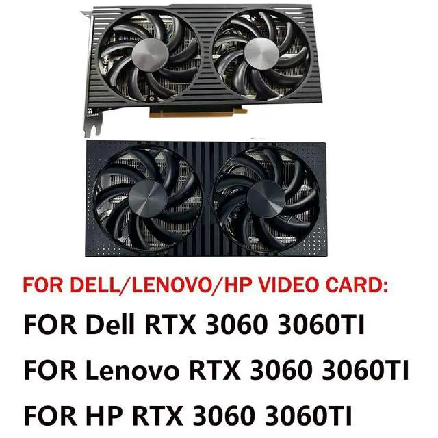 Alt view image 3 of 7 - Graphics Card Cooling Fans Suitable for for Dell RTX 3060TI 3060 for Lenovo RTX 3060TI 3060 for HP RTX 3060TI 3060 Series Desktop FDC10H12D9-C 12V 0.35A 85mm 4Pin Video Card Cooler Fans (Fan-B)