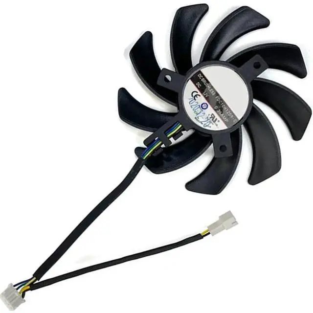 Main image of Graphics Card Cooling Fans Suitable for for Dell RTX 3060TI 3060 for Lenovo RTX 3060TI 3060 for HP RTX 3060TI 3060 Series Desktop FDC10H12D9-C 12V 0.35A 85mm 4Pin Video Card Cooler Fans (Fan-B)