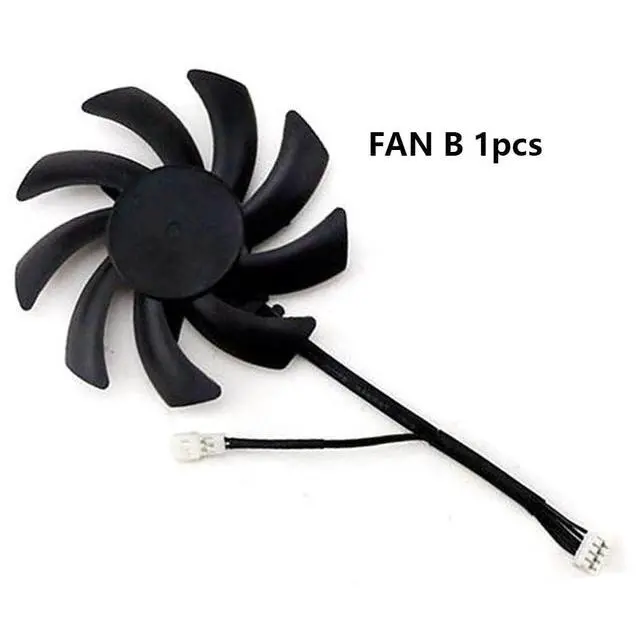 Alt view image 7 of 7 - Graphics Card Cooling Fans Suitable for for Dell RTX 3060TI 3060 for Lenovo RTX 3060TI 3060 for HP RTX 3060TI 3060 Series Desktop FDC10H12D9-C 12V 0.35A 85mm 4Pin Video Card Cooler Fans (Fan-B)