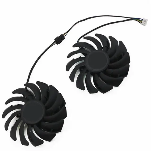 Alt view image 6 of 6 - Graphics Card Cooling Fans Suitable for MSI Radeon RX 5600XT 5700XT 5700 MECH Series Desktop PLD09210S12HH 87mm 12V 0.40A 4Pin Video Card Cooler Fans GPU Fan (2PCS)