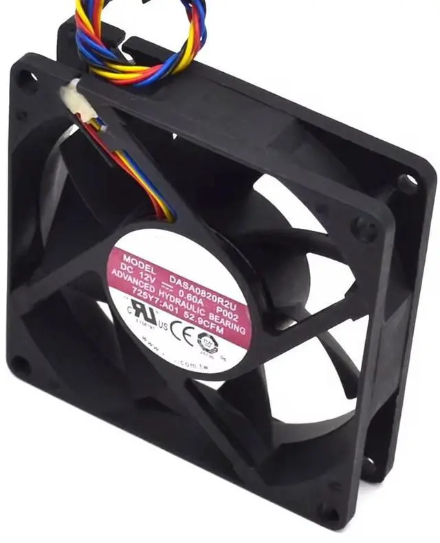 Alt view image 5 of 6 - Case Fan for Dell 725Y7 0725Y7 Dell Optiplex 390 790 990 7010 9020 T1700 XE2 SFF, MF80201VX-Q010-S99 DASA0820R2U, 12V 0.36A 80x80x20mm Case Front Cooling Fan