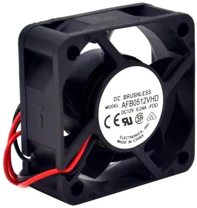 Alt view image 2 of 7 - AFB0512VHD 5020 12V 0.24A 7800RPM 20.3CFM Double Ball Bearing 50MM Cooling Fan Server 5CM for Delta 50 * 50 * 20MM 3Pin