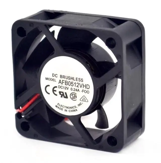Alt view image 4 of 7 - AFB0512VHD 5020 12V 0.24A 7800RPM 20.3CFM Double Ball Bearing 50MM Cooling Fan Server 5CM for Delta 50 * 50 * 20MM 3Pin
