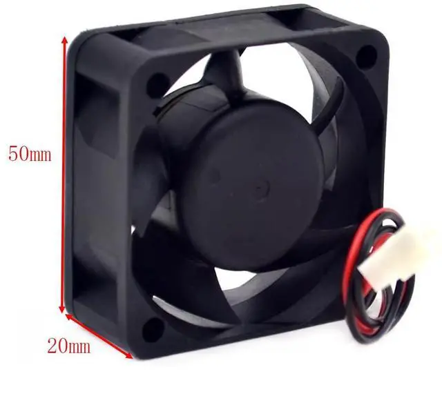 Alt view image 7 of 7 - AFB0512VHD 5020 12V 0.24A 7800RPM 20.3CFM Double Ball Bearing 50MM Cooling Fan Server 5CM for Delta 50 * 50 * 20MM 3Pin