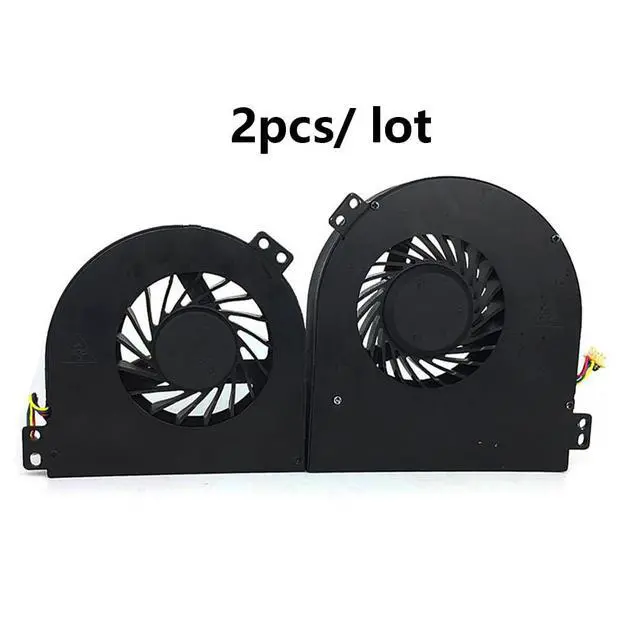 Alt view image 2 of 7 - 2pcs/ lot CPU + GPU Cooling Fans Suitable for Dell Precision M4700 M4800 Laptop Cooler Fan BATA08015R5H - P002 + BATA0715R5M - PN01 5V 0.30A 4PIN P/N: 01G40N DC28000B2VL + 00WGVF DC28000DEVL (2PCS)