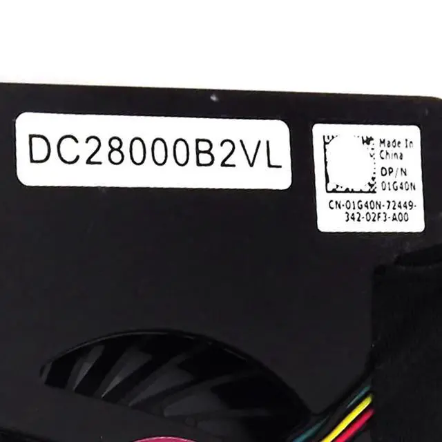 Alt view image 5 of 7 - CPU + GPU Cooling Fans Suitable for Dell Precision M4700 M4800 Series Laptop Cooler Fan BATA08015R5H - P002 + BATA0715R5M - PN01 5V 0.30A 4PIN P/N: 01G40N DC28000B2VL + 00WGVF DC28000DEVL (CPU)