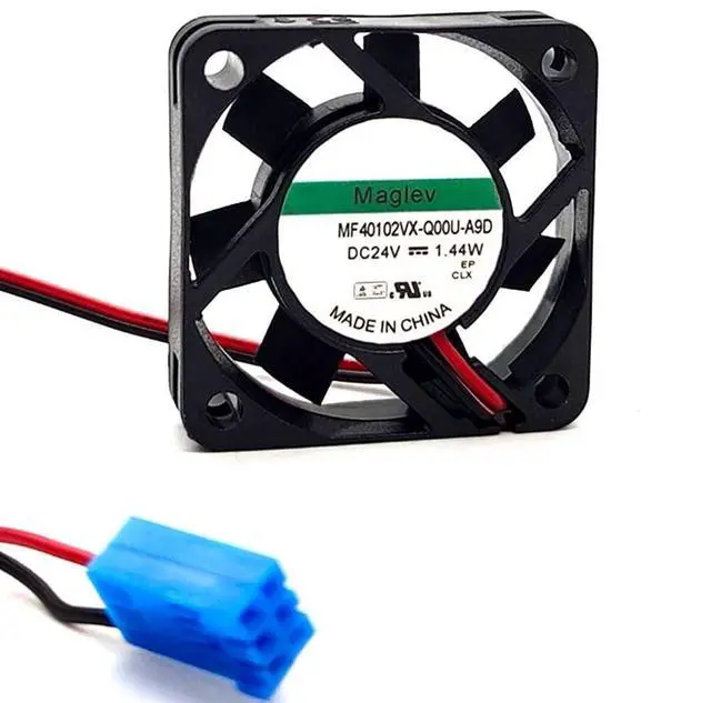 Alt view image 2 of 7 - 40mm for SUNON MF40102VX-Q00U-A9D DC24V Fan 0.06A 1.44W 4010 8500RPM 2-Wire 4CM Silent Fan 40 * 40 * 10mm Inverter Fan(2pin)