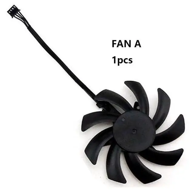 Alt view image 7 of 7 - Graphics Card Cooling Fans Suitable for for Dell RTX 3060TI 3060 for Lenovo RTX 3060TI 3060 for HP RTX 3060TI 3060 Series Desktop FDC10H12D9-C 12V 0.35A 85mm 4Pin Video Card Cooler Fans (Fan-A)
