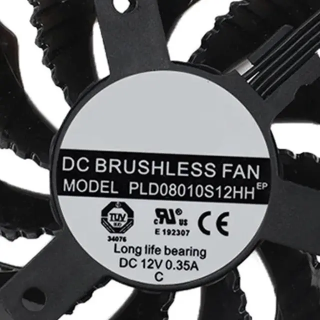 Alt view image 6 of 7 - Graphics Card Cooling Fans Suitable for Gigabyte GeForce RTX 3070 3070Ti Eagle RTX 3060 3060Ti Gaming Radeon RX 6500XT 6600XT 6700XT Gaming Series Desktop 75mm PLD08010S12HH 12V 0.35A 4 Pin GPU Fan