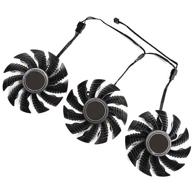 Alt view image 7 of 7 - Graphics Card Cooling Fans Suitable for Gigabyte GeForce RTX 3070 3070Ti Eagle RTX 3060 3060Ti Gaming Radeon RX 6500XT 6600XT 6700XT Gaming Series Desktop 75mm PLD08010S12HH 12V 0.35A 4 Pin GPU Fan