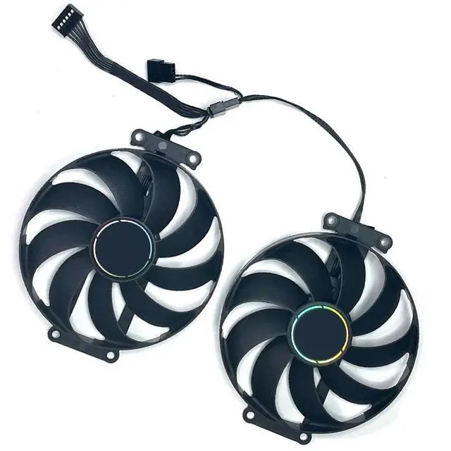 Alt view image 5 of 7 - Graphics Card Cooling Fan Replacement for ASUS RTX 3060 3060Ti Mini Dual RTX 2060 2070Ti GTX1660Ti Dual EVO GTX1660 GTX1660 Super OC Gaming Series 90MM CF9010U12S 12V 0.45A 6PIN GPU Fans (2PCS)