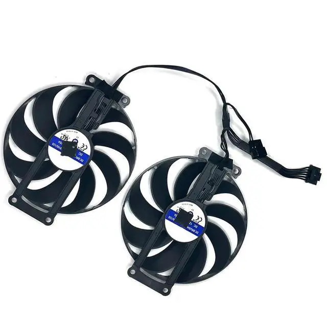 Alt view image 6 of 7 - Graphics Card Cooling Fan Replacement for ASUS RTX 3060 3060Ti Mini Dual RTX 2060 2070Ti GTX1660Ti Dual EVO GTX1660 GTX1660 Super OC Gaming Series 90MM CF9010U12S 12V 0.45A 6PIN GPU Fans (2PCS)