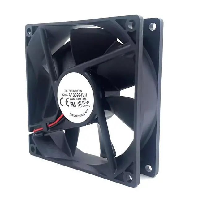 Alt view image 2 of 7 - AFB0924VH 9025 9CM Fan 24V 0.4A Fan 90 * 90 * 25MM Inverter 90MM Dual Ball Industrial Cooling Fan 2Wire