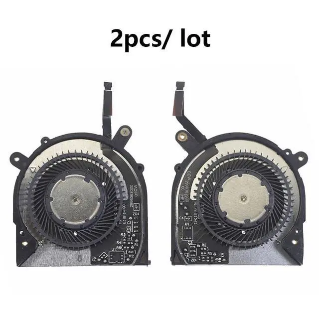 Alt view image 2 of 7 - CPU + GPU Cooling Fans Suitable for Dell XPS 13 7390 2-in-1 Series Laptop Cooler Fan ND55C43 + ND55C44 0VDFK8 5V 0.5A 4PIN (2PCS)
