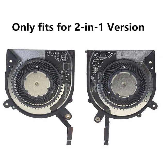 Alt view image 7 of 7 - CPU + GPU Cooling Fans Suitable for Dell XPS 13 7390 2-in-1 Series Laptop Cooler Fan ND55C43 + ND55C44 0VDFK8 5V 0.5A 4PIN (2PCS)