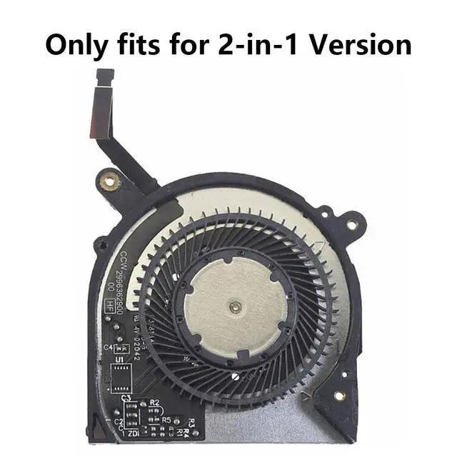 Alt view image 2 of 7 - CPU + GPU Cooling Fans Suitable for Dell XPS 13 7390 2-in-1 Series Laptop Cooler Fan ND55C43 + ND55C44 0VDFK8 5V 0.5A 4PIN (CPU)