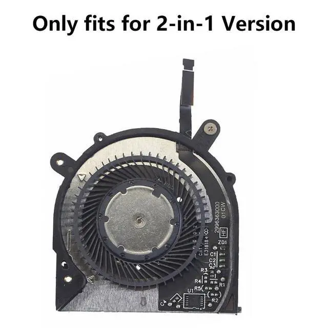 Alt view image 2 of 7 - CPU + GPU Cooling Fans Suitable for Dell XPS 13 7390 2-in-1 Series Laptop Cooler Fan ND55C43 + ND55C44 0VDFK8 5V 0.5A 4PIN (GPU)