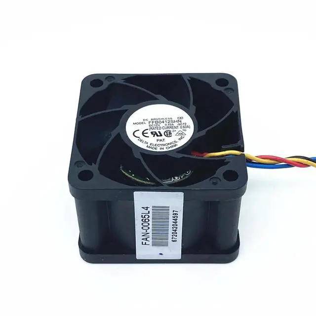 Alt view image 3 of 6 - FFB0412SHN 4028 40MM 40x40x28MM Server Fan Big Power Cooling Fan 12V 0.45A with 4pin