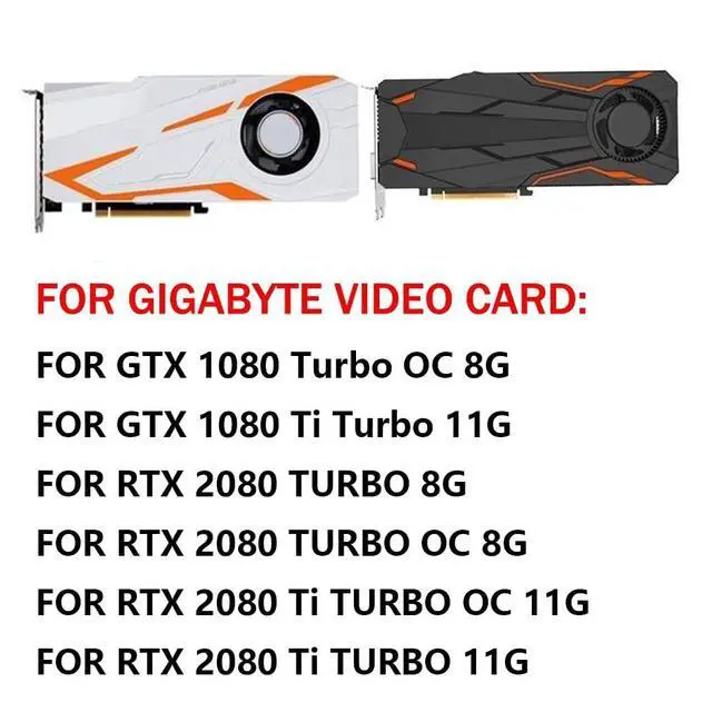Alt view image 3 of 7 - Graphics Card Cooling Fans Suitable for Gigabyte GTX 1080 1080Ti RTX 2080 2080Ti Turbo Series Desktop PLB07525B12HH 75mm 12V 1.2A 4Pin Video Card Cooler Fans GPU Fan