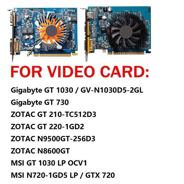 Alt view image 3 of 7 - Graphics Card Cooling Fans Suitable for for Gigabyte GT 1030 GT 730 for ZOTAC GT 210 220 N9500 N8600GT for MSI GTX 720 GT 1030 N720 Series Desktop PLD05010S12L 47mm 12V 0.1A 2Pin
