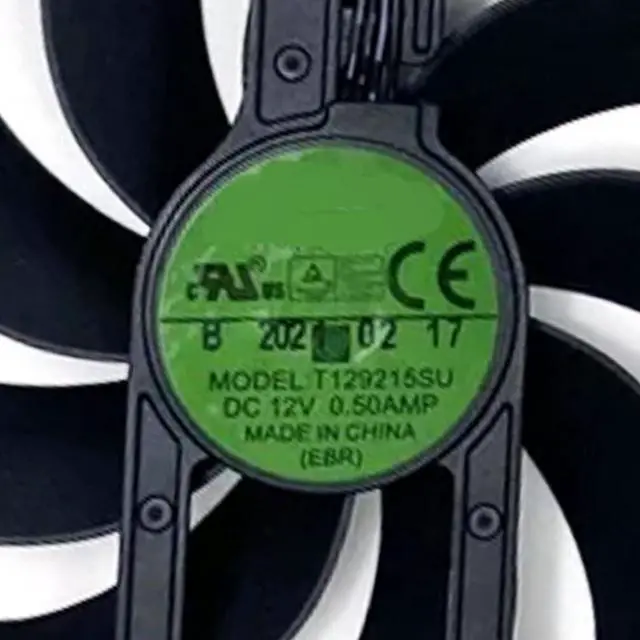 Alt view image 4 of 5 - Graphics Card Cooling Fan Replacement for ASUS GTX1660Ti Dual EVO GTX1660 GTX1660 Super OC Gaming RTX 3060 3060Ti Mini Dual RTX 2060 2070Ti Series 90MM T129215SU 12V 6PIN 0.5A Video Card Fans (2PCS)