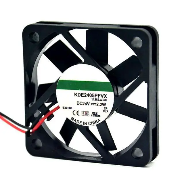 Alt view image 2 of 7 - 50MM Fan KDE2405PFVX 5010 DC 24V Fan 2.2W 5cm for SUNON Inverter Cooling Fan 2 Wire