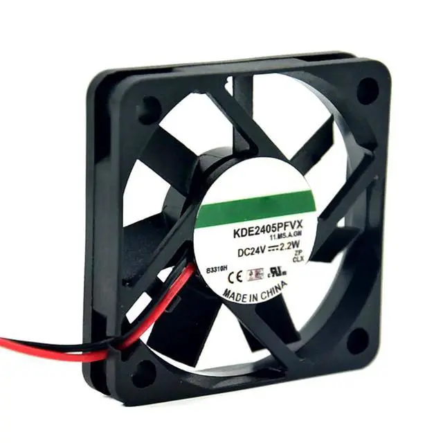 Alt view image 4 of 7 - 50MM Fan KDE2405PFVX 5010 DC 24V Fan 2.2W 5cm for SUNON Inverter Cooling Fan 2 Wire