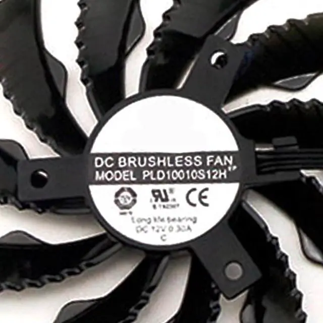 Alt view image 5 of 7 - Graphics Card Cooling Fans Suitable for Gigabyte RTX 3050 3060 3060Ti Eagle Series Desktop PLD10010S12H 95mm 12V 0.30A 4Pin Video Card Cooler Fans GPU Fan (2PCS)