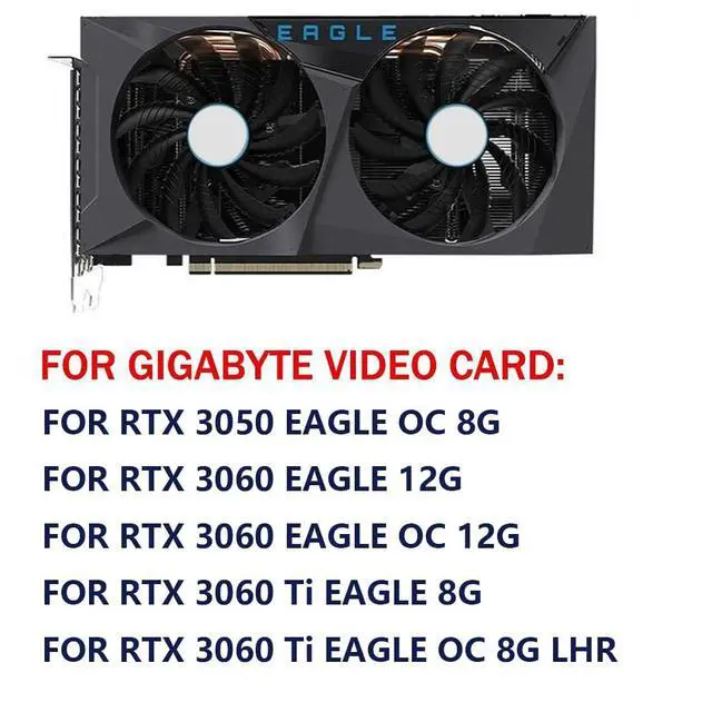 Alt view image 3 of 7 - Graphics Card Cooling Fans Suitable for Gigabyte RTX 3050 3060 3060Ti Eagle Series Desktop PLD10010S12H 95mm 12V 0.30A 4Pin Video Card Cooler Fans GPU Fan (Fan-A)