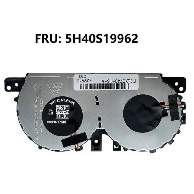 Alt view image 6 of 7 - CPU Cooling Fans Suitable for Lenovo Yoga C740 15 C740-15 C740-15IML 81TD Series Laptop Cooler Fan DFS1507053H0T FLMU/FRU: 5H40S19962 5V 0.5A 4 PIN