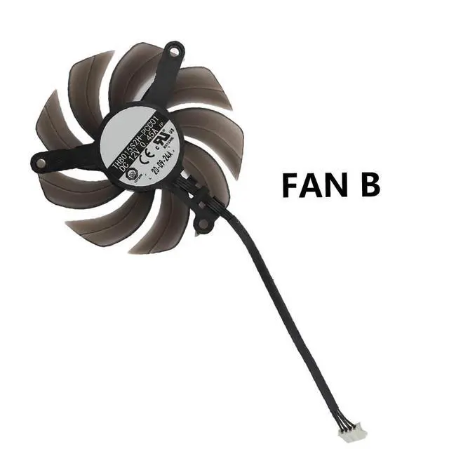 Alt view image 7 of 7 - Graphics Card Cooling Fans Suitable for Palit RTX 3090Ti 3090 3080TI 3080 3070TI 3070 GameRock Series Desktop TH8015S2H-PCC01 82mm 12V 0.45A 4Pin Video Card Cooler Fans GPU Fan (Fan-B)