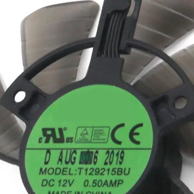 Alt view image 4 of 7 - Graphics Card Cooling Fans Suitable for ASROCK RX 5700XT Taichi Series Desktop T129215BU T128015BU 85MM 75MM 12V 0.32A 0.5A 4PIN Video Card Cooler Fans GPU Fan