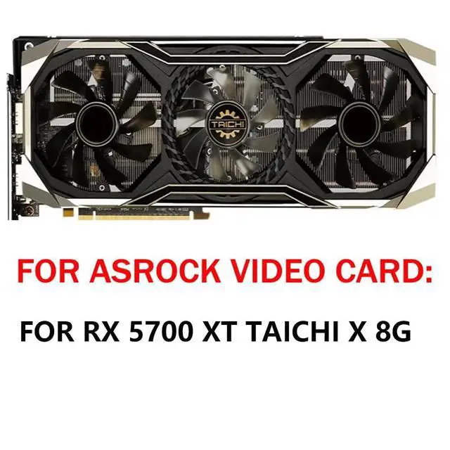 Alt view image 3 of 7 - Graphics Card Cooling Fans Suitable for ASROCK RX 5700XT Taichi Series Desktop T129215BU T128015BU 85MM 75MM 12V 0.32A 0.5A 4PIN Video Card Cooler Fans GPU Fan