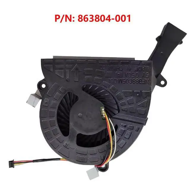 Alt view image 6 of 7 - All-in-One CPU Cooling Fans Suitable for HP Pavilion 24-B 490 G3 24-B223W 24-B009 27-A230 22-A130Z Series AIO Cooler Fan 5V 0.5A 4 PIN NS85B06-15L18 NFB88C05M-001 P/N: 863804-001