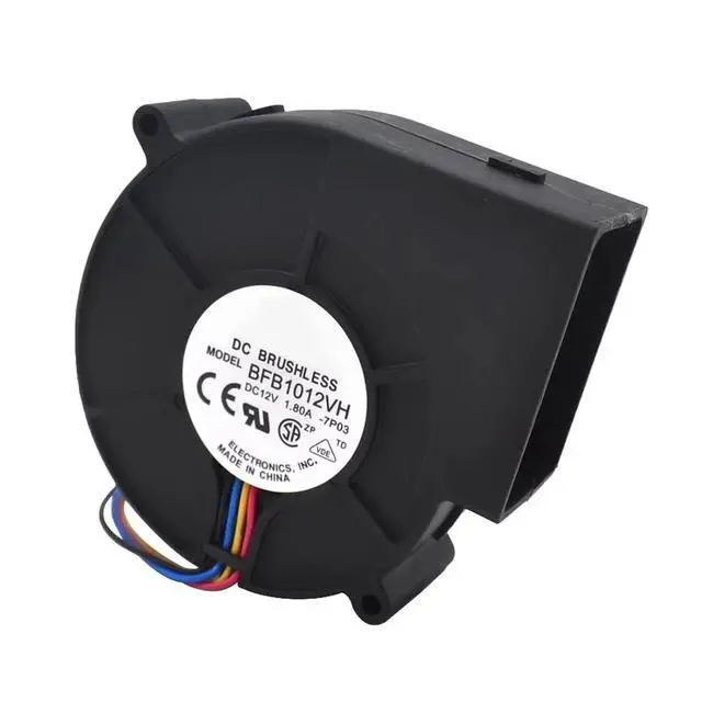 Alt view image 4 of 6 - BFB1012VH DC 12V Blower Fan BFB1012VH 12V 2.70A 9733 Large air Volume Turbo Fan 3 Pin 3-Wire Cooling Fan