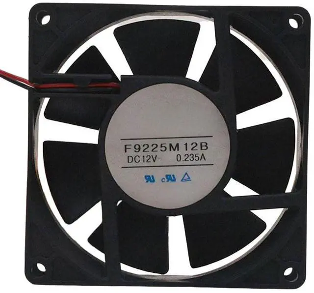 Alt view image 2 of 7 - 90MM Fan DC12V 0.24A 2.8W F9225M12B 9025 9225 9cm Speed 3200RPM 90 * 90 * 25MM Dual Ball Industrial Power Supply High Airflow Cooling Fan(2pin)