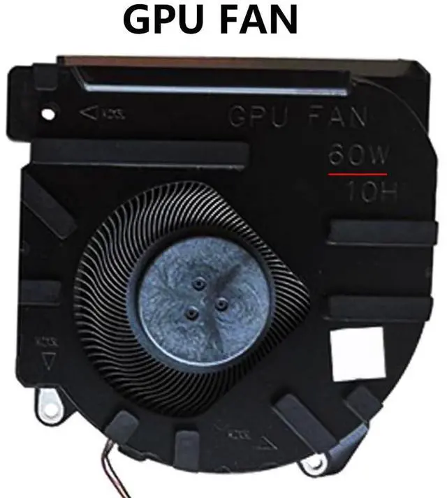 Alt view image 7 of 7 - 60W GPU Cooling Fans Suitable for HP Victus Pavilion Gaming 7/8 60W RTX3050 16-D 16-D0111TX 16-E TPN-Q263 TPN-Q264 Series Laptop Cooler Fan 5V 0.6A 4 PIN XRF75C06-20H21C + XRF75C06-20H22C (GPU)
