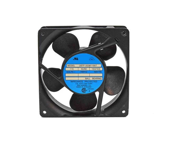 Alt view image 2 of 6 - USTF120381155T 115V 15.5/14.5W 120×120×38mm 12CM 12038 AC Cooling Fan