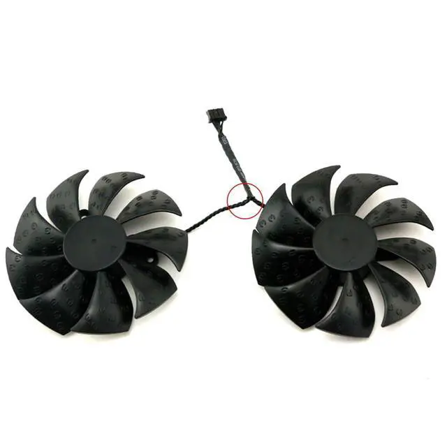 Alt view image 7 of 7 - Graphics Card Cooling Fans Suitable for EVGA GTX 1660 1660ti RTX 2060 XC Ultra RTX 2060 2060S SC Ultra Gaming Series Desktop PLA09215S12H 90mm 12V 0.55A 4Pin Video Card Cooler Fans GPU Fan