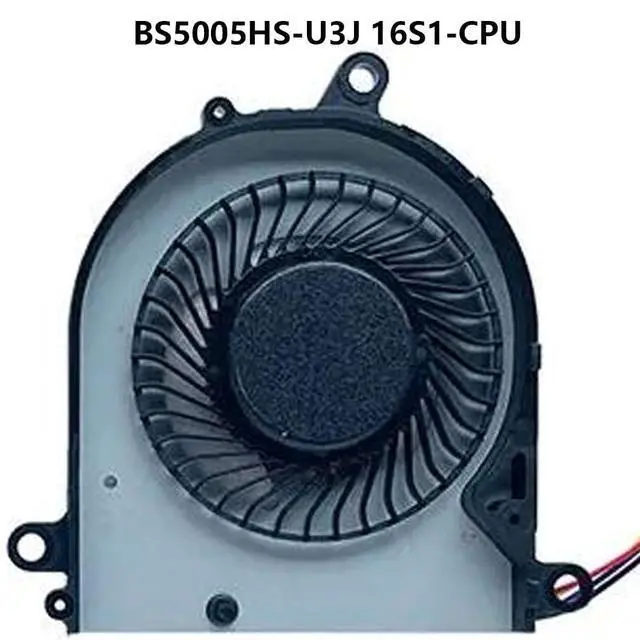 Alt view image 2 of 4 - BS5005HS-U3J 16S1-CPU + BS5005HS-U3I 16S1-GPU CPU + GPU Cooling Fans Suitable for MSI Modern PS63 8RC PS63 8M MS-16S1 MS-16S2 MS-16S3 Series Laptop Cooler Fan 5V 0.5A 4 PIN (CPU)