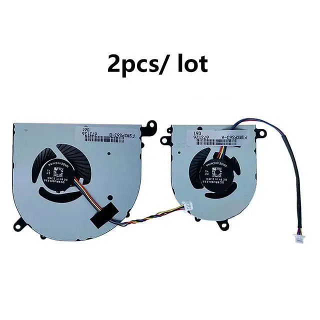 Alt view image 4 of 7 - BS5005HS-U3J 16S1-CPU + BS5005HS-U3I 16S1-GPU CPU + GPU Cooling Fans Suitable for MSI Modern PS63 8RC PS63 8M MS-16S1 MS-16S2 MS-16S3 Series Laptop Cooler Fan 5V 0.5A 4 PIN (2PCS)