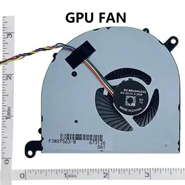 Alt view image 7 of 7 - BS5005HS-U3J 16S1-CPU + BS5005HS-U3I 16S1-GPU CPU + GPU Cooling Fans Suitable for MSI Modern PS63 8RC PS63 8M MS-16S1 MS-16S2 MS-16S3 Series Laptop Cooler Fan 5V 0.5A 4 PIN (2PCS)