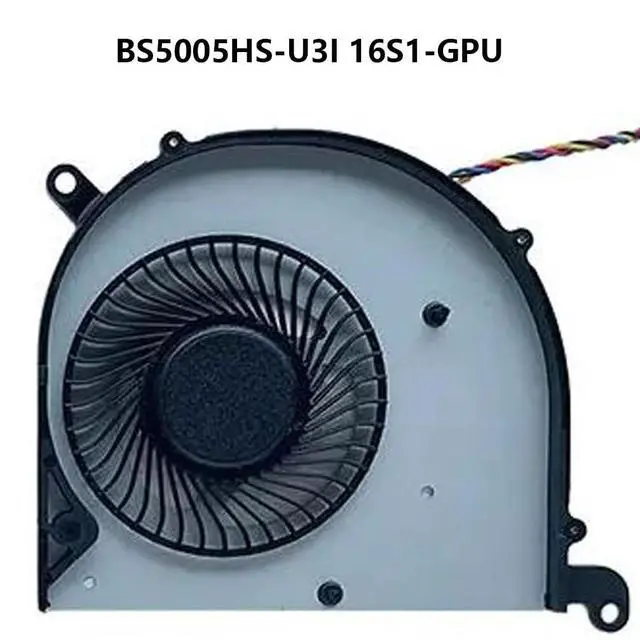 Alt view image 2 of 4 - BS5005HS-U3J 16S1-CPU + BS5005HS-U3I 16S1-GPU CPU + GPU Cooling Fans Suitable for MSI Modern PS63 8RC PS63 8M MS-16S1 MS-16S2 MS-16S3 Series Laptop Cooler Fan 5V 0.5A 4 PIN (GPU)