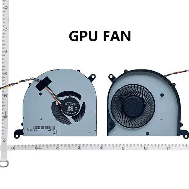 Alt view image 4 of 4 - BS5005HS-U3J 16S1-CPU + BS5005HS-U3I 16S1-GPU CPU + GPU Cooling Fans Suitable for MSI Modern PS63 8RC PS63 8M MS-16S1 MS-16S2 MS-16S3 Series Laptop Cooler Fan 5V 0.5A 4 PIN (GPU)