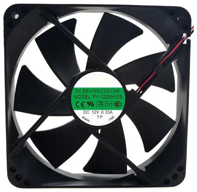Main image of PY-1225H12S DC12V Ice Maker Fan PY-1225H12S DC12V 0.35A 12CM 12025 2-Wire Cooling Fan
