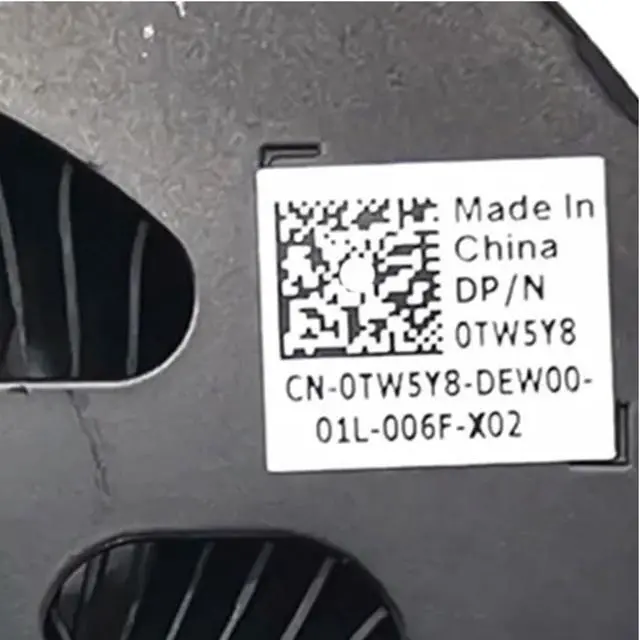 Alt view image 7 of 7 - CPU + GPU Cooling Fans Suitable for Alienware Area 51m R1 RTX2070 RTX2080S Series Laptop Cooler Fan 12V 1.2A 5 PIN 4 Wires BSM1012MD-03 + BSM1012MD-02 P/N: 0TPV77 + 0TW5Y8 (2PCS)