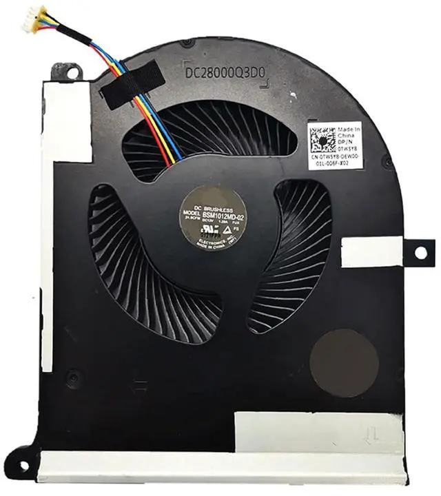 Main image of GPU Cooling Fans Suitable for Alienware Area 51m R1 RTX2070 RTX2080S Series Laptop Cooler Fan 12V 1.2A 5 PIN 4 Wires BSM1012MD-03 + BSM1012MD-02 P/N: 0TPV77 + 0TW5Y8 (GPU)