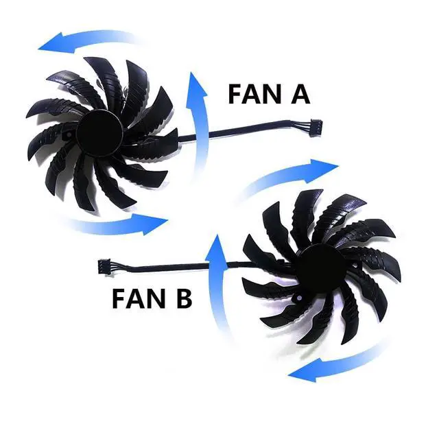 Alt view image 4 of 7 - Graphics Card Cooling Fans Suitable for Gigabyte RTX 3050 3060 3060Ti Eagle Series Desktop PLD10010S12H 95mm 12V 0.30A 4Pin Video Card Cooler Fans GPU Fan (Fan-A)