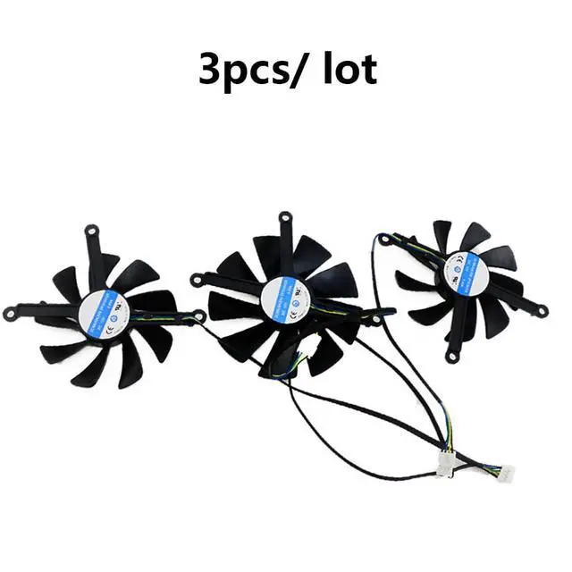 Alt view image 5 of 7 - Graphics Card Cooling Fans Suitable for XFX Radeon RX 5700 5700XT 5600XT Thicc Series Desktop 85mm CF9015U12S CF1015U12S 12V 0.45A 4Pin Video Card Cooler Fans GPU Fan